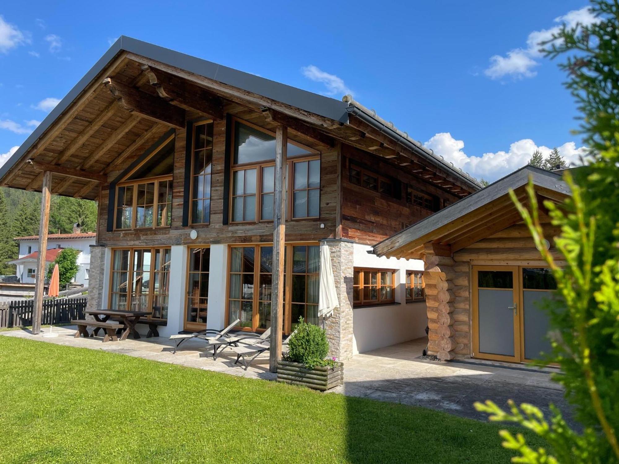 Chalets Im Weidach, Leutasch Exterior foto